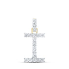 10kt Yellow Gold Diamond Initial Pendant | Personalized Letter Necklace with Sparkling Diamonds - Splendid Jewellery