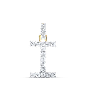 10kt Yellow Gold Diamond Initial Pendant | Personalized Letter Necklace with Sparkling Diamonds - Splendid Jewellery