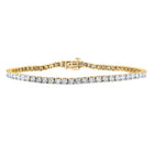 10kt Yellow Gold Diamond Link Bracelet - Captivating Elegance for Men - Splendid Jewellery