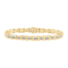 Load image into Gallery viewer, 10kt Yellow Gold Diamond Link Bracelet for Men - 1/2 Ct.t.w. - Splendid Jewellery