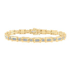 10kt Yellow Gold Diamond Link Bracelet for Men - 1/2 Ct.t.w. - Splendid Jewellery