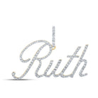 10kt Yellow Gold Diamond Monogram Pendant | Personalized Initial Necklace | Splendid Jewellery - Splendid Jewellery