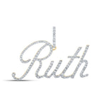 10kt Yellow Gold Diamond Monogram Pendant | Personalized Initial Necklace | Splendid Jewellery - Splendid Jewellery