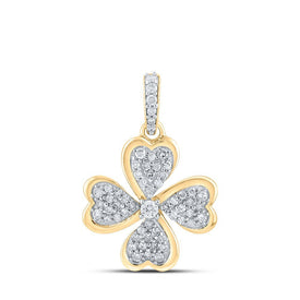 10kt Yellow Gold Diamond Pinwheel Heart Pendant - A Captivating Symbol of Love and Elegance - Splendid Jewellery