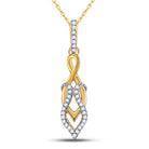 10kt Yellow Gold Diamond Spade Fashion Pendant: A Mesmerizing Elegance - Splendid Jewellery