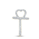 10kt Yellow Gold Diamond T Heart Letter Pendant - A Symbol of Love and Elegance - Splendid Jewellery