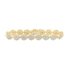 10kt Yellow Gold Diamond Teardrop Link Bracelet - 2 - 1/5 Cttw - Splendid Jewellery
