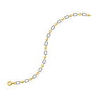 10kt Yellow Gold Geometric Link Diamond Bracelet - 3/4 Cttw | Splendid Jewellery - Splendid Jewellery