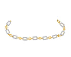 10kt Yellow Gold Geometric Link Diamond Bracelet - 3/4 Cttw | Splendid Jewellery - Splendid Jewellery