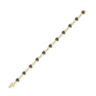10kt Yellow Gold Heart Bracelet with Brown and White Diamonds - 1 - 7/8 Cttw - Splendid Jewellery