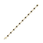 10kt Yellow Gold Heart Bracelet with Brown and White Diamonds - 1 - 7/8 Cttw - Splendid Jewellery
