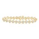 10kt Yellow Gold Heart Diamond Bracelet - 1/2 Cttw | Splendid Jewellery - Splendid Jewellery