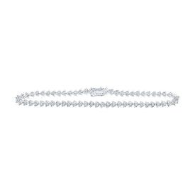 10kt Yellow Gold Heart Diamond Bracelet - 7/8 Cttw | Splendid Jewellery - Splendid Jewellery