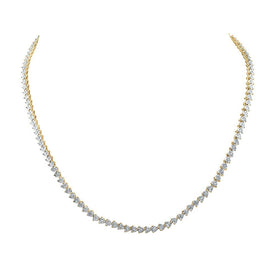 10kt Yellow Gold Heart - Shaped Diamond Pendant Necklace - Splendid Jewellery