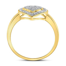 Load image into Gallery viewer, 10kt Yellow Gold Heart - Shaped Diamond Ring: A Radiant Symbol of Love and Elegance - Splendid Jewellery