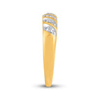 10kt Yellow Gold His and Hers Round Diamond Cluster Wedding Set - A Timeless Celebration of Love - Splendid Jewellery