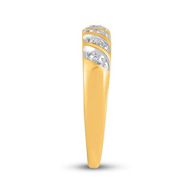 10kt Yellow Gold His and Hers Round Diamond Cluster Wedding Set - A Timeless Celebration of Love - Splendid Jewellery