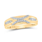 10kt Yellow Gold His Hers Round Diamond Cluster Wedding Set - A Radiant Union of Love - Splendid Jewellery
