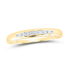 Load image into Gallery viewer, 10kt Yellow Gold His Hers Round Diamond Cluster Wedding Set - A Timeless Union of Love Side view from the 10Kt Yellow Gold His Hers Round Diamond Cluster Matching Wedding Set 1 10 Cttwpin61388 collection by Splendid Jewellery