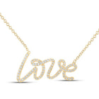 10kt Yellow Gold Love's Embrace Diamond Pendant Necklace - Splendid Jewellery