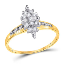 Load image into Gallery viewer, 10kt Yellow Gold Marquise Diamond Cluster Ring | Splendid Jewellery - Splendid Jewellery