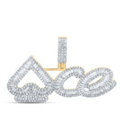 10kt Yellow Gold Men's Baguette Diamond ACE Spades Charm Pendant - 1 - 3/4 Cttw | Splendid Jewellery - Splendid Jewellery