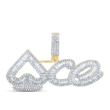 Load image into Gallery viewer, 10kt Yellow Gold Men's Baguette Diamond ACE Spades Charm Pendant - 1 - 3/4 Cttw | Splendid Jewellery - Splendid Jewellery