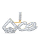 10kt Yellow Gold Men's Baguette Diamond ACE Spades Charm Pendant - 1 - 3/4 Cttw | Splendid Jewellery - Splendid Jewellery