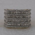 10kt Yellow Gold Men's Baguette Diamond Flat Top Fashion Ring - 3 Cttw | Splendid Jewellery Front view from the 10Kt Yellow Gold Mens Baguette Diamond Flat Top Fashion Ring 3 Cttwpin284514 collection by Splendid Jewellery