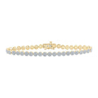 10kt Yellow Gold Men's Circle Link Diamond Bracelet - 3 Cttw | Splendid Jewellery - Splendid Jewellery
