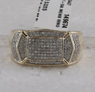 10kt Yellow Gold Men's Cluster Diamond Fashion Ring - 1/2 Cttw | Splendid Jewellery - Splendid Jewellery