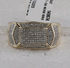 10kt Yellow Gold Men's Cluster Diamond Fashion Ring - 1/2 Cttw | Splendid Jewellery - Splendid Jewellery