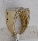 10kt Yellow Gold Men's Cluster Diamond Ring - 1/2 Cttw | Splendid Jewellery Side view from the 10Kt Yellow Gold Mens Round Diamond Cluster Ring 1 2 Cttwpin246139 collection by Splendid Jewellery