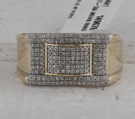 10kt Yellow Gold Men's Cluster Diamond Ring - 1/2 Cttw | Splendid Jewellery - Splendid Jewellery