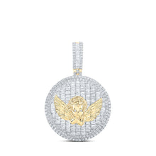 Load image into Gallery viewer, 10kt Yellow Gold Men's Diamond Angel Charm Pendant - 4 - 1/4 Cttw - Splendid Jewellery
