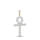 10kt Yellow Gold Men's Diamond Ankh Cross Charm Pendant - 2 - 1/2 Cttw | Splendid Jewellery - Splendid Jewellery