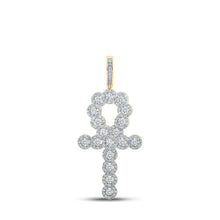 Load image into Gallery viewer, 10kt Yellow Gold Men's Diamond Ankh Cross Pendant - 1 Cttw | Splendid Jewellery - Splendid Jewellery