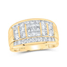 10kt Yellow Gold Men's Diamond Band Ring - Elegant and Masculine Sparkle - Splendid Jewellery