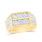 10kt Yellow Gold Men's Diamond Band Ring - Exquisite Brilliance - Splendid Jewellery