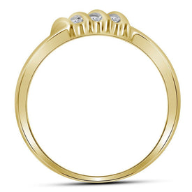 10kt Yellow Gold Men's Diamond Band Ring - Sleek and Sophisticated - Splendid Jewellery