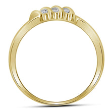 Load image into Gallery viewer, 10kt Yellow Gold Men&#39;s Diamond Band Ring - Sleek and Sophisticated Side view from the 10Kt Yellow Gold Mens Round Diamond Band Ring 1 6 Cttwpin88110 collection by Splendid Jewellery