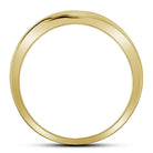 10kt Yellow Gold Men's Diamond Channel Band Ring - Sleek Elegance - Splendid Jewellery