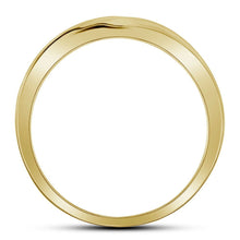 Load image into Gallery viewer, 10kt Yellow Gold Men's Diamond Channel Band Ring - Sleek Elegance - Splendid Jewellery