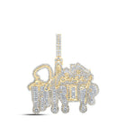 10kt Yellow Gold Men's Diamond Charm Pendant | Splendid Jewellery - Splendid Jewellery
