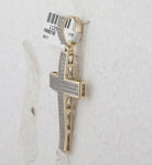 10kt Yellow Gold Men's Diamond Cross Charm Pendant - 1/2 Cttw - Splendid Jewellery