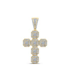 10kt Yellow Gold Men's Diamond Cross Pendant - 1/2 Ct.t.w. - Splendid Jewellery