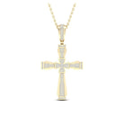 10kt Yellow Gold Men's Diamond Cross Pendant - 1/2 Cttw - Splendid Jewellery