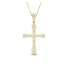 10kt Yellow Gold Men's Diamond Cross Pendant - 1/2 Cttw - Splendid Jewellery