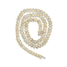 10kt Yellow Gold Men's Diamond Cuban Link Chain Necklace - 7 - 1/2 Ct.t.w. - Splendid Jewellery