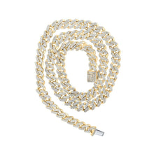 Load image into Gallery viewer, 10kt Yellow Gold Men's Diamond Cuban Link Chain Necklace - 7 - 1/2 Ct.t.w. - Splendid Jewellery